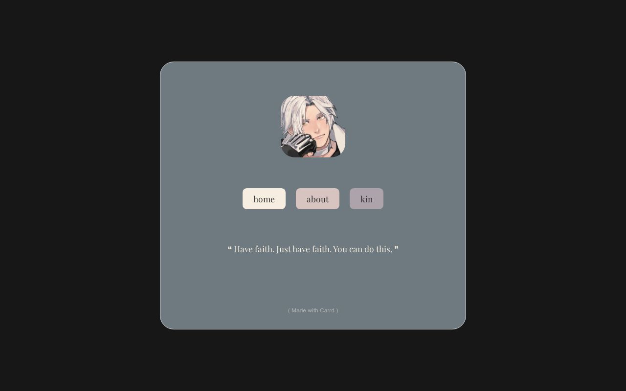 Carrd profile picture for @unheard